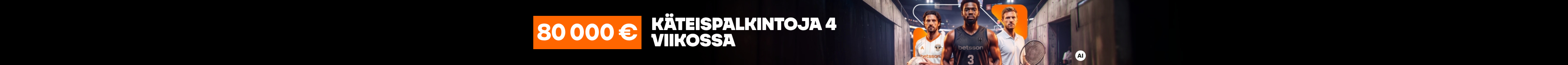 20 000 € viikoittaiset käteisarvonnat