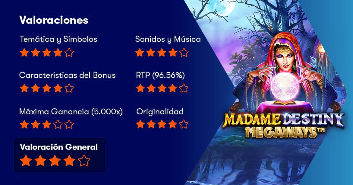 Principais Caracteristicas Jogo Madame Destiny