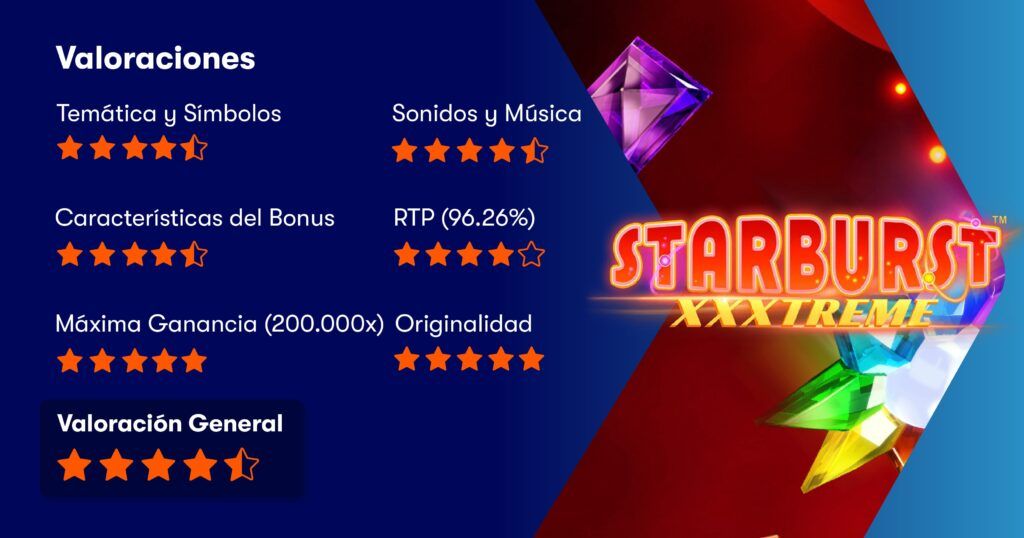 Calificaciones de Starburst XXXtreme