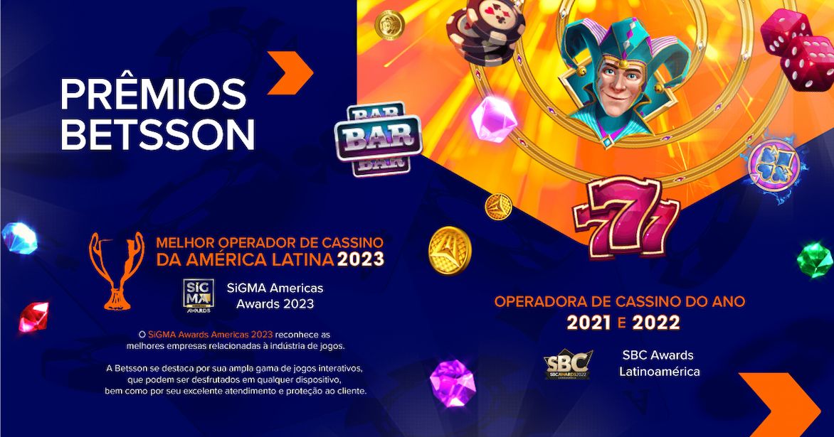 Betsson Melhor operador de casssino de américa latina 2023