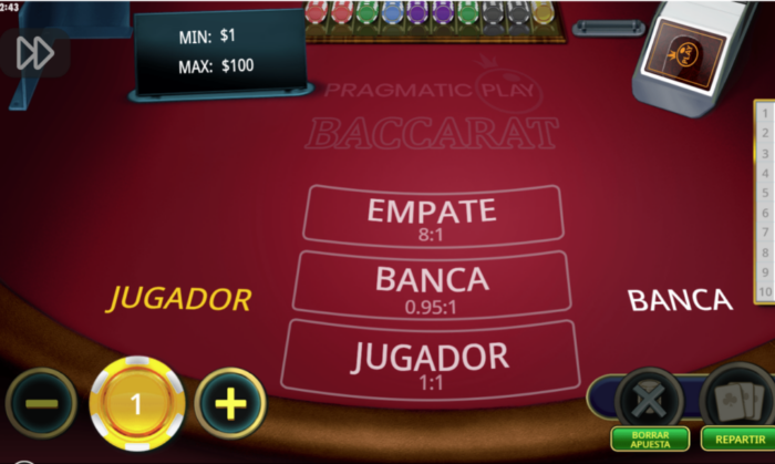 Baccarat - Bacará online.